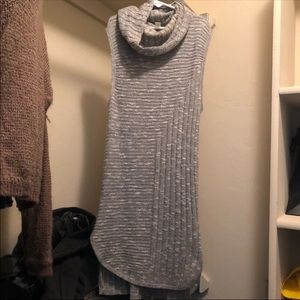 Gray sweater dress